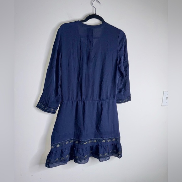 Veronica Beard Katia Silk Embroidered Boho Dress - Picture 5 of 11